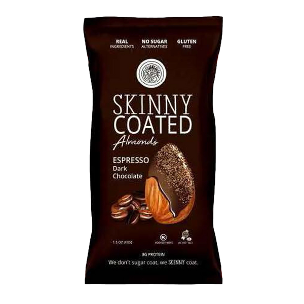 Skinny Coated Almonds Expresso Dark Chocolate